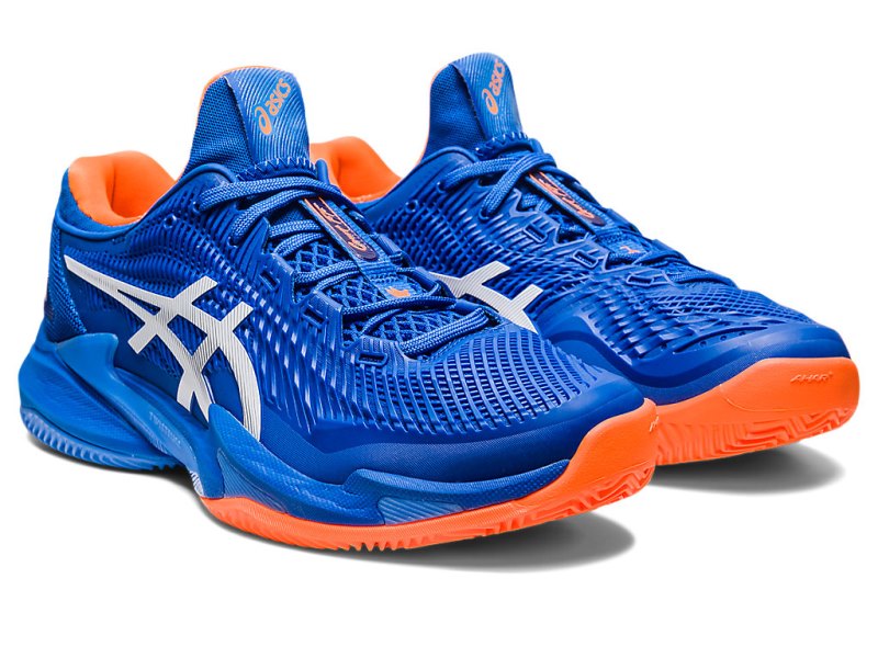 Asics Court FF 3 Novak Clay Tenisiće Muške Plave Bijele | RS4244-299