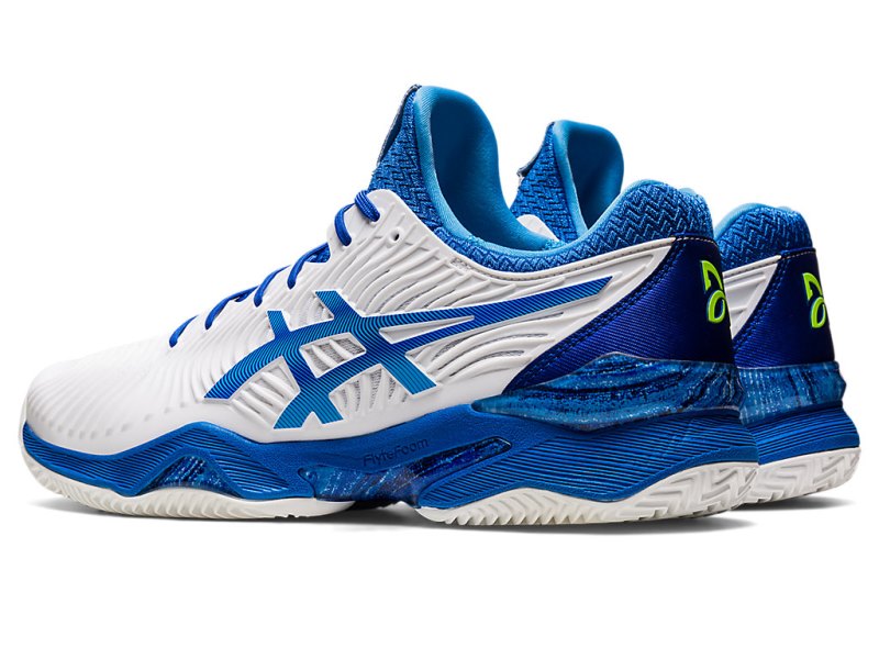 Asics Court FF Novak Clay Tenisiće Muške Bijele Plave | RS7307-998