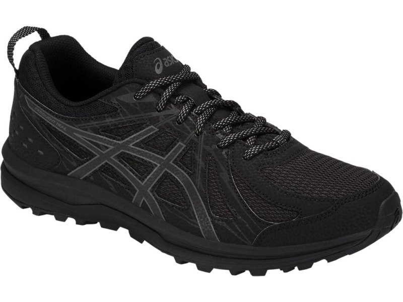 Asics Frequent Trail Tenisice Za Trčanje Muške Crne Tamno Sive | RS0464-154