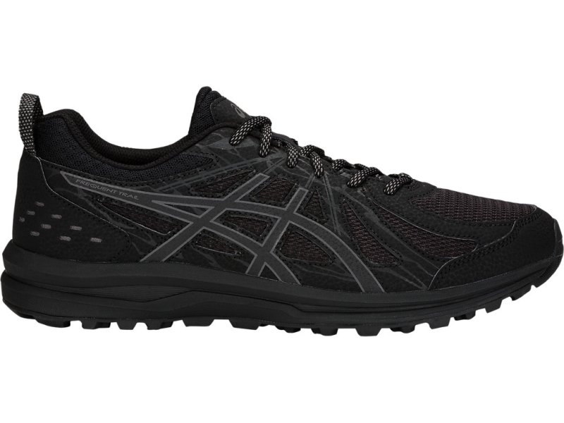 Asics Frequent Trail Tenisice Za Trčanje Muške Crne Tamno Sive | RS0464-154