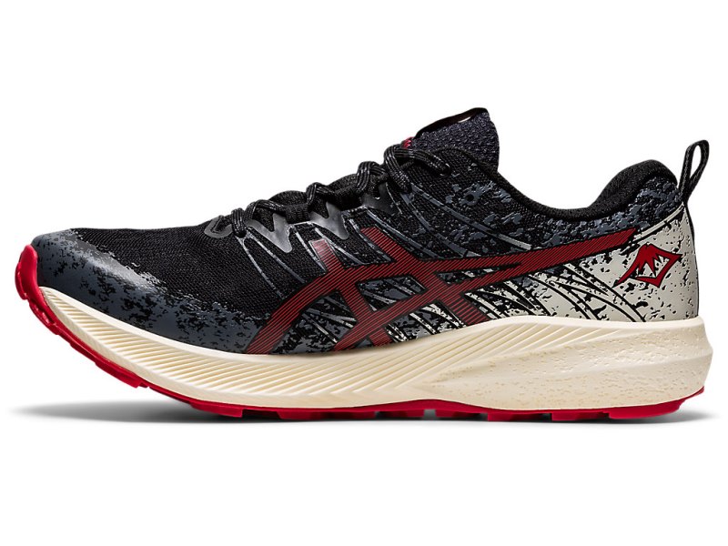 Asics Fuji Lite 2 Tenisice Za Trčanje Muške Crne Crvene | RS6502-345