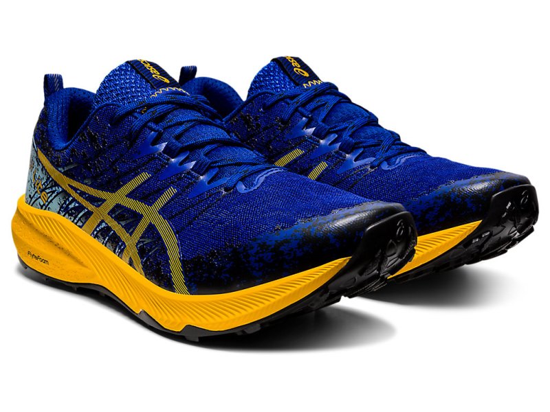 Asics Fuji Lite 2 Tenisice Za Trčanje Muške Plave Narančaste Cvjetne | RS6910-655