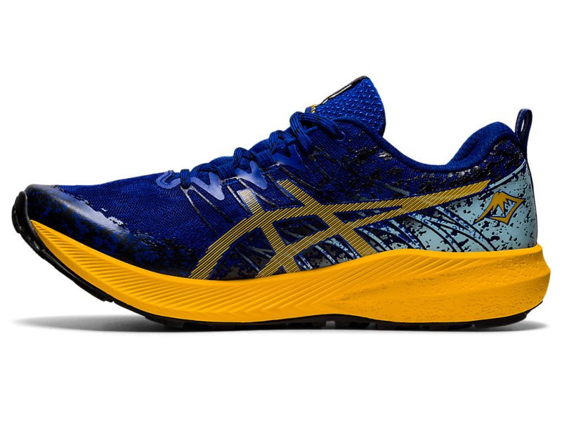 Asics Fuji Lite 2 Tenisice Za Trčanje Muške Plave Narančaste Cvjetne | RS6910-655