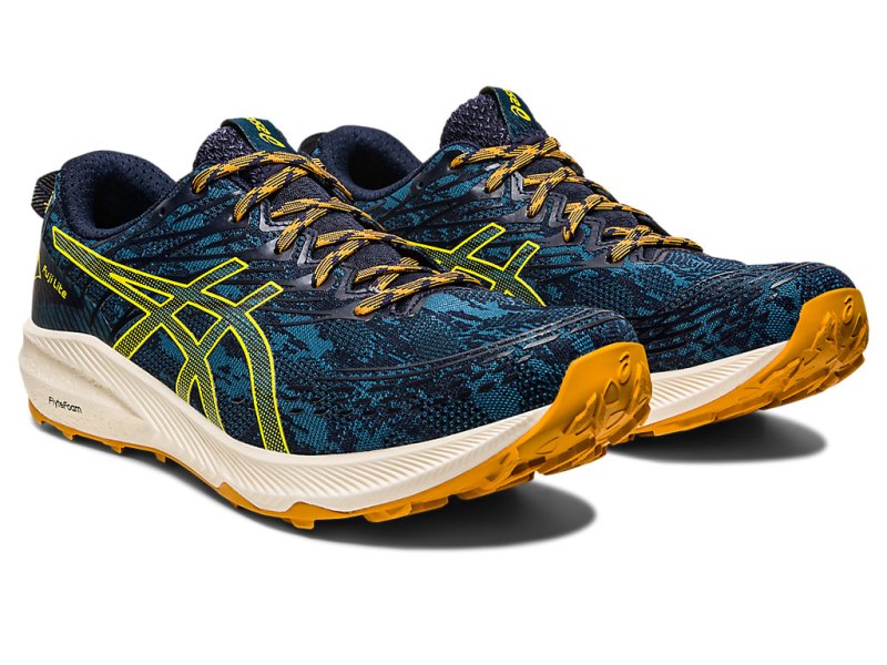 Asics Fuji Lite 3 Tenisice Za Trčanje Muške Tirkizne Zlatne Žute | RS2850-493