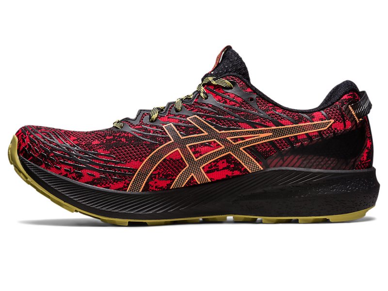 Asics Fuji Lite 3 Tenisice Za Trčanje Muške Crvene Crne | RS2966-450