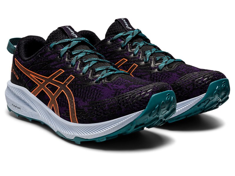 Asics Fuji Lite 3 Tenisice Za Trčanje Ženske Tamno Ljubičaste Narančaste | RS4825-866