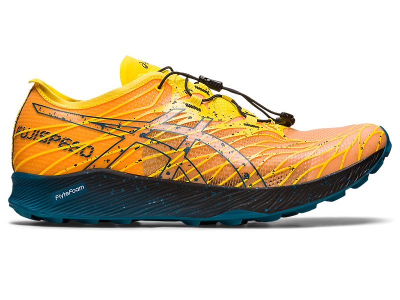 Asics Fujispeed Tenisice Za Trčanje Muške Zlatne Žute Tirkizne | RS6137-594