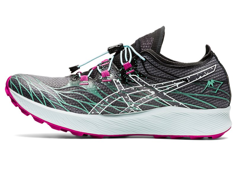 Asics Fujispeed Tenisice Za Trčanje Ženske Crne Svijetlo Plave | RS3228-881