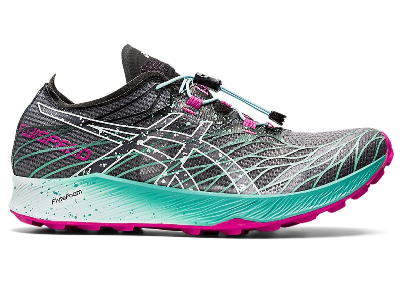 Asics Fujispeed Tenisice Za Trčanje Ženske Crne Svijetlo Plave | RS3228-881