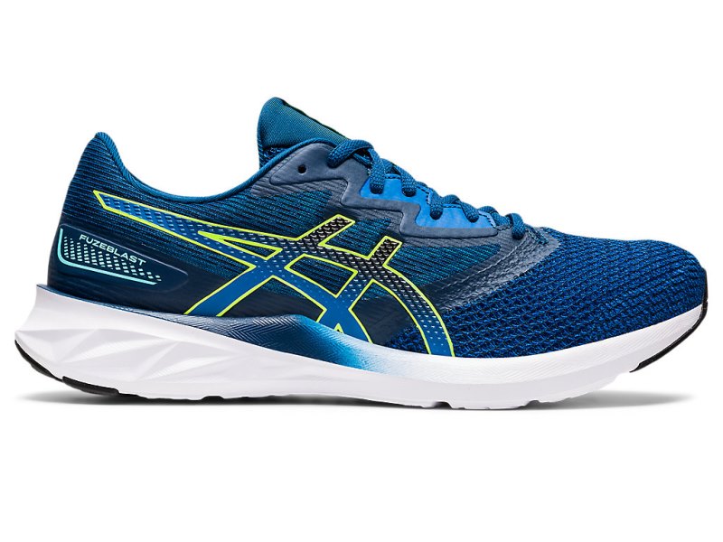 Asics Fuzeblast Tenisiće Muške Plave Zelene | RS7729-720