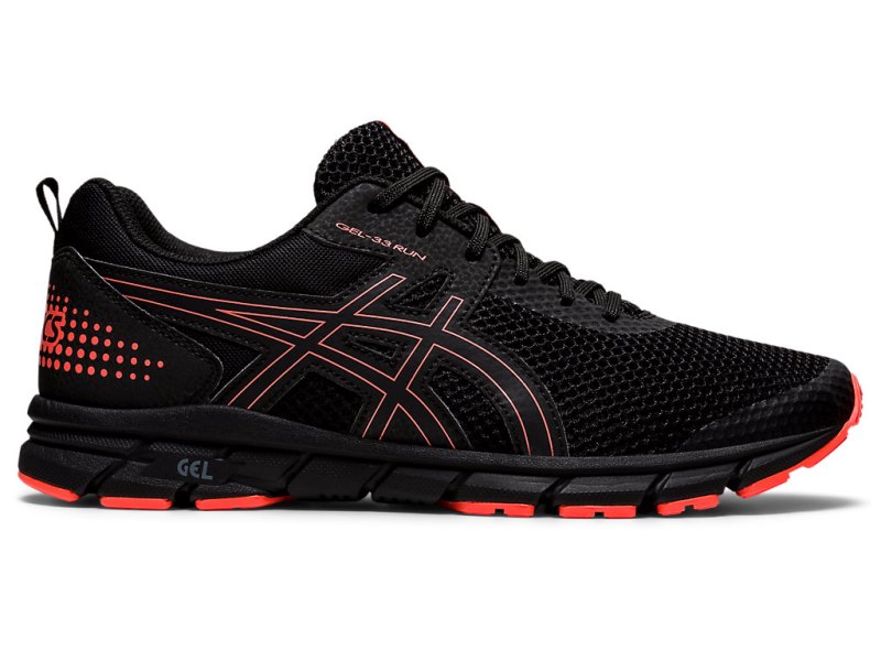 Asics Gel-33 Tenisiće Muške Crne Koraljne | RS2046-905