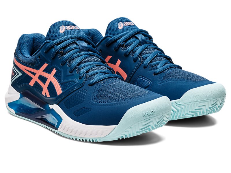 Asics Gel-challenger 13 Clay Tenisiće Ženske Svijetlo Indigo Koraljne | RS3803-918