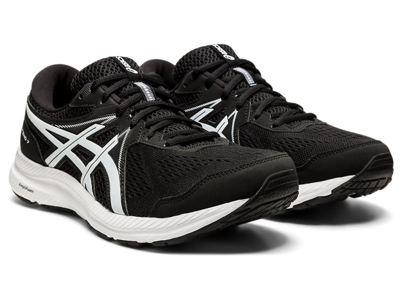 Asics Gel-contend 7 (4E) Tenisiće Muške Crne Bijele | RS3304-948