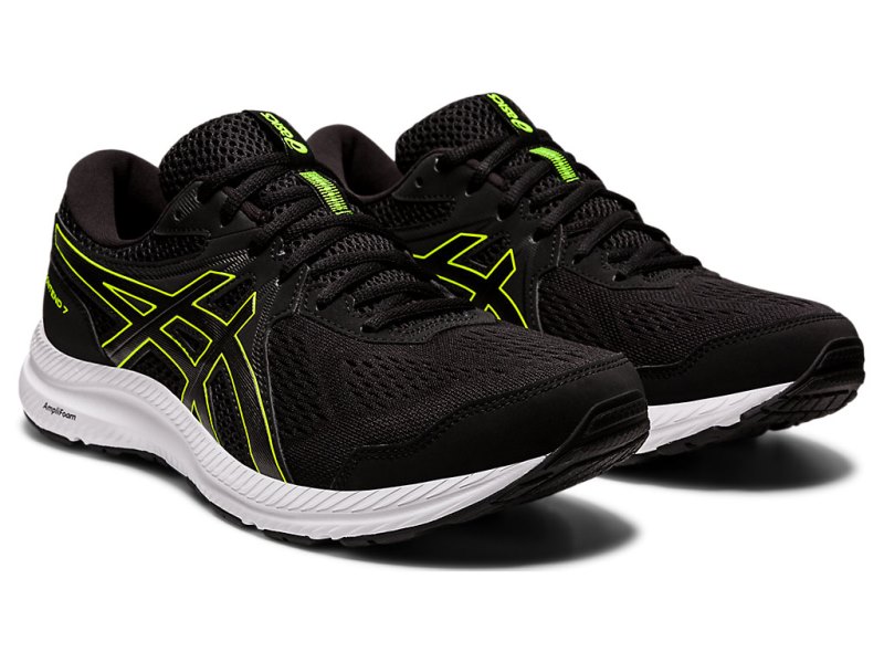 Asics Gel-contend 7 (4E) Tenisiće Muške Crne Zelene | RS7201-259