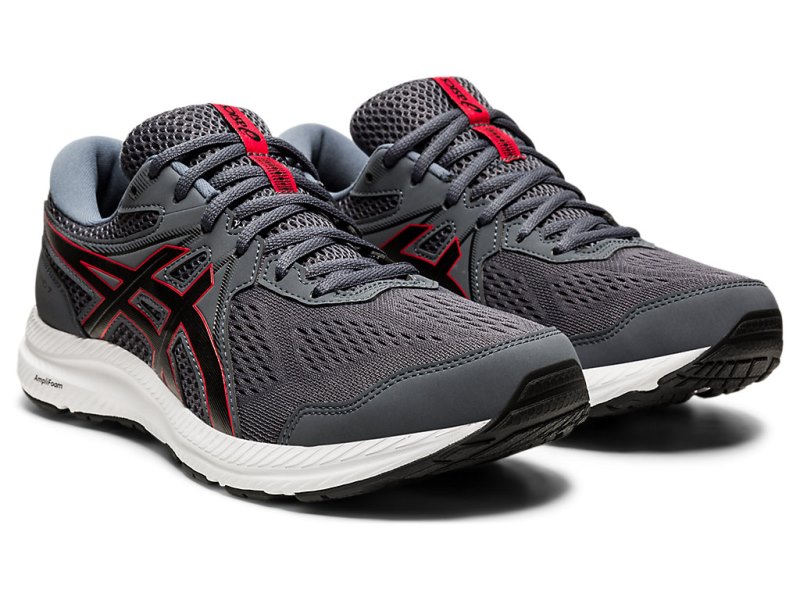 Asics Gel-contend 7 (4E) Tenisiće Muške Sive Crvene | RS7248-130