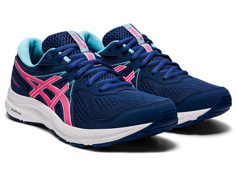 Asics Gel-contend 7 Tenisiće Ženske Crne Plave Roze | RS7404-846