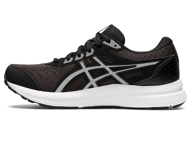 Asics Gel-contend 8 Tenisiće Ženske Crne Bijele | RS0524-969