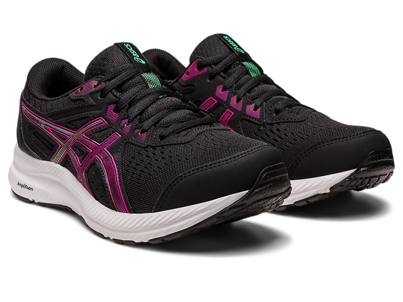 Asics Gel-contend 8 Tenisiće Ženske Crne Roze | RS1885-032