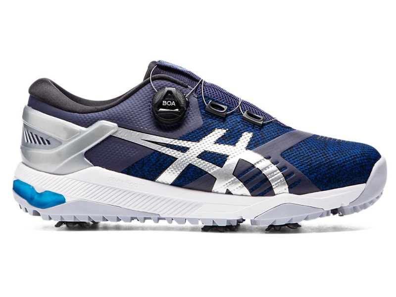 Asics Gel-course Duo BOA Cipele Za Golf Muške Tamnoplave Srebrne | RS6122-529