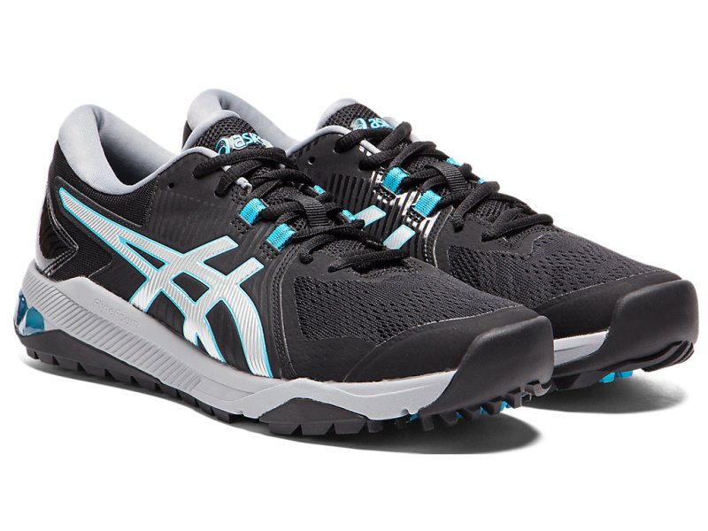 Asics Gel-course Glide Cipele Za Golf Muške Crne Srebrne | RS4649-795