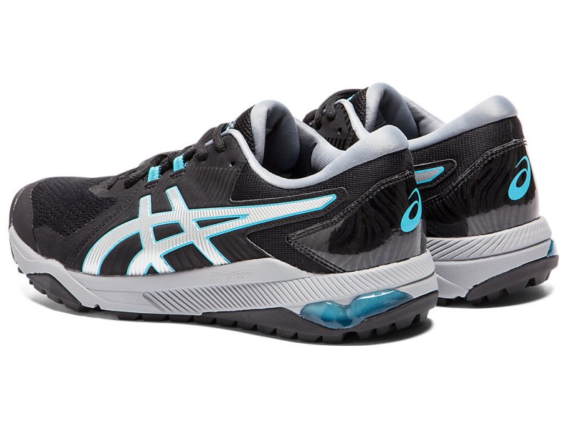 Asics Gel-course Glide Cipele Za Golf Muške Crne Srebrne | RS4649-795