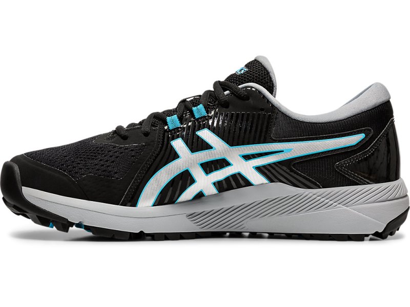 Asics Gel-course Glide Cipele Za Golf Muške Crne Srebrne | RS4649-795