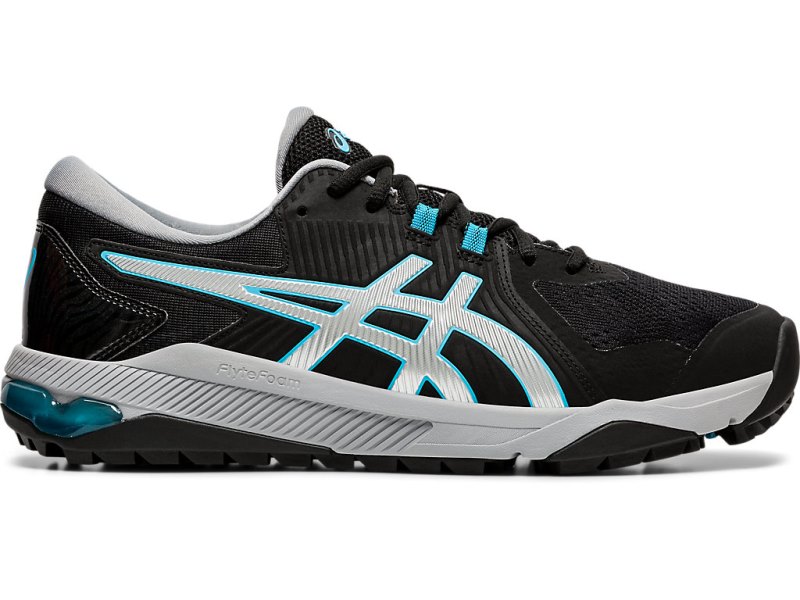 Asics Gel-course Glide Cipele Za Golf Muške Crne Srebrne | RS4649-795