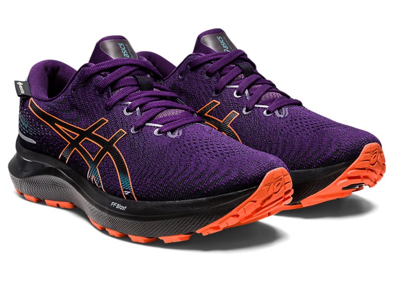 Asics Gel-cumulus 24 GTX Tenisiće Ženske Tamno Ljubičaste Narančaste | RS0252-931