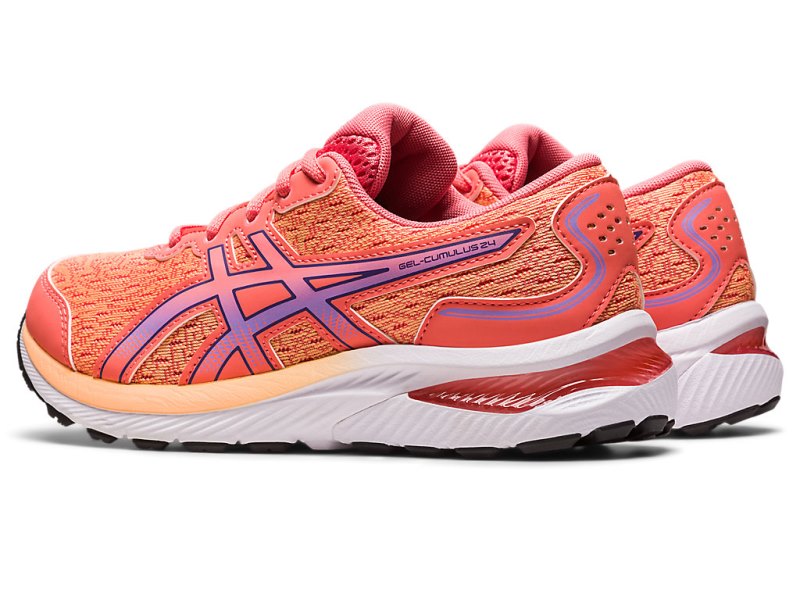 Asics Gel-cumulus 24 Sports Patike Dječje Koraljne Ljubičaste | RS3169-121