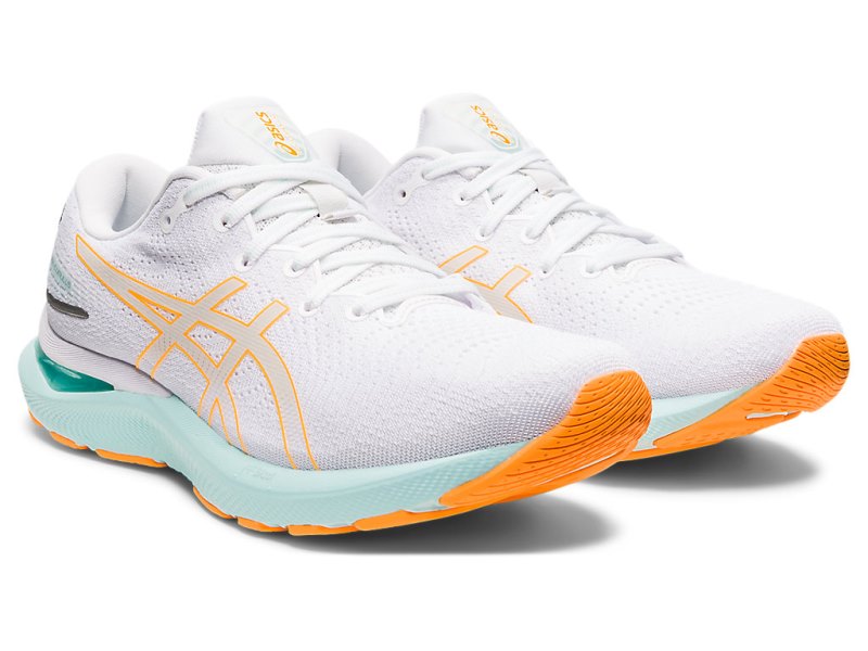 Asics Gel-cumulus 24 Tenisiće Ženske Bijele Narančaste | RS8618-721