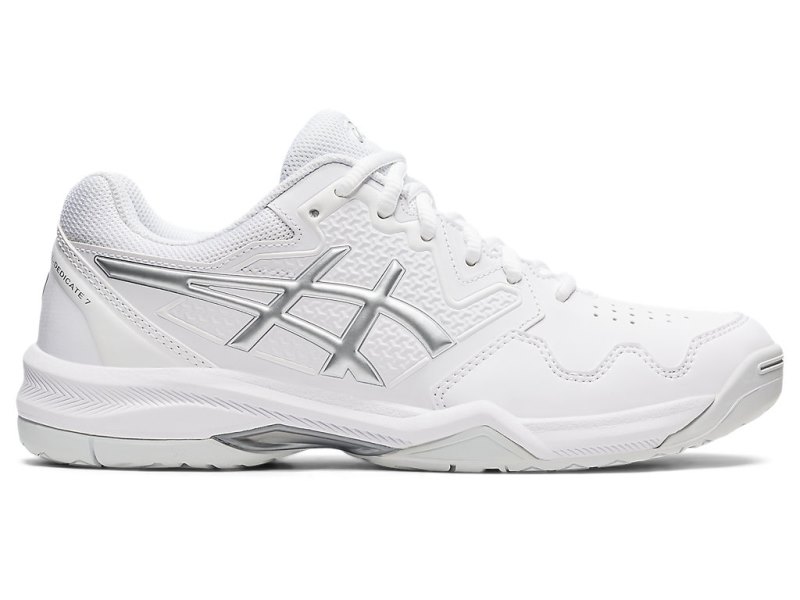 Asics Gel-dedicate 7 Tenisiće Ženske Bijele Srebrne | RS1901-983