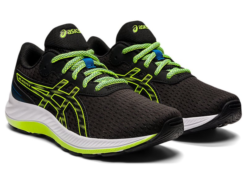 Asics Gel-eXCite 9 Sports Patike Dječje Crne Zelene | RS6103-527