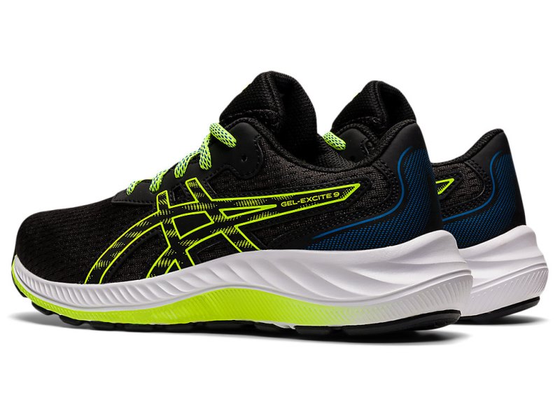 Asics Gel-eXCite 9 Sports Patike Dječje Crne Zelene | RS6103-527