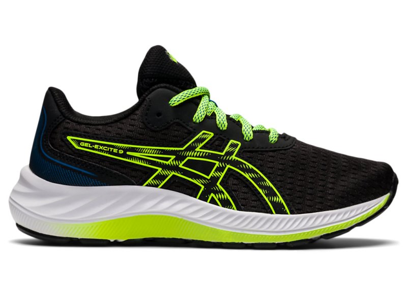 Asics Gel-eXCite 9 Sports Patike Dječje Crne Zelene | RS6103-527