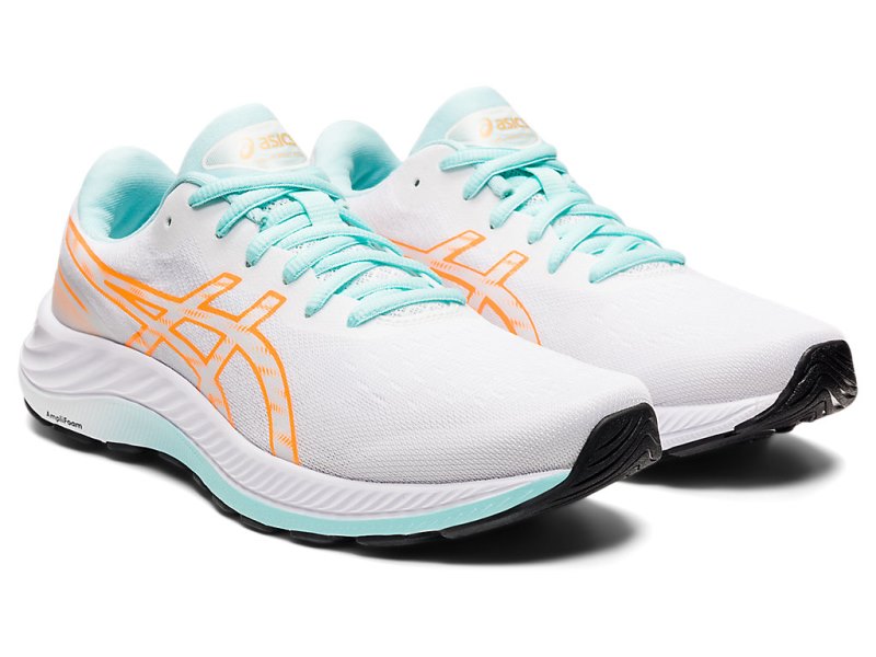 Asics Gel-eXCite 9 Tenisiće Ženske Bijele Narančaste | RS6148-234