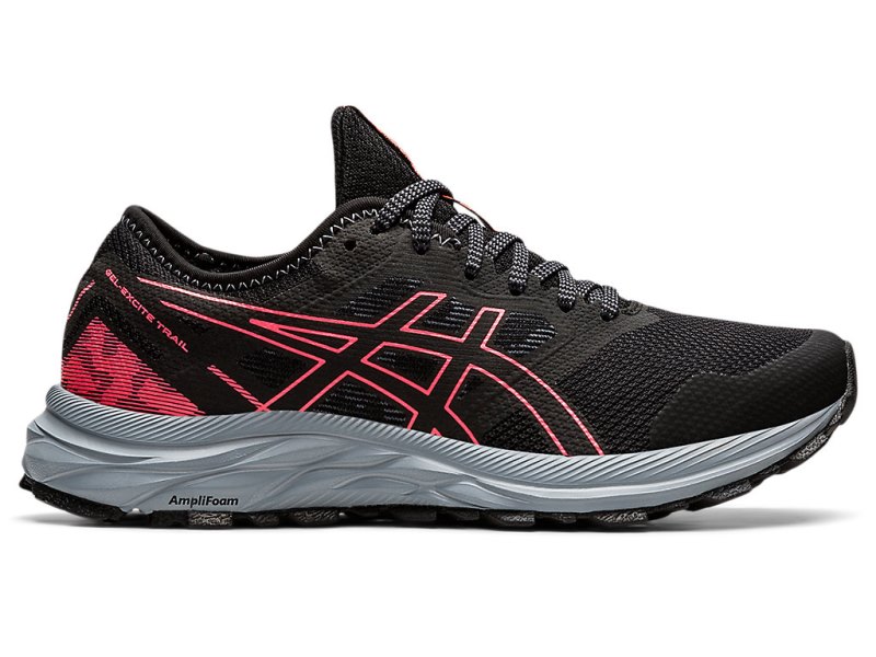 Asics Gel-eXCite Trail Tenisiće Ženske Crne Koraljne | RS8312-484