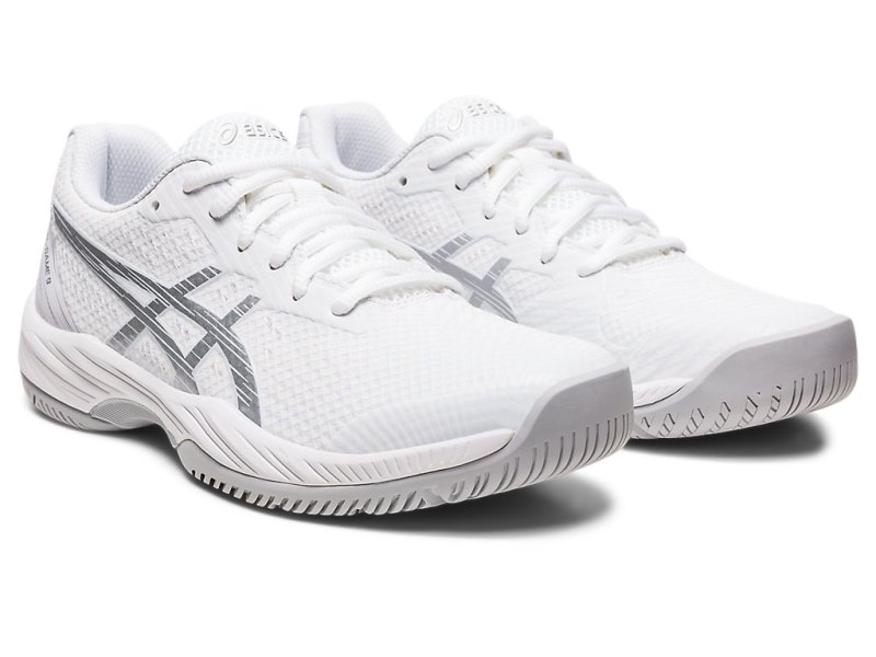 Asics Gel-game 9 Tenisiće Ženske Bijele Srebrne | RS9844-395