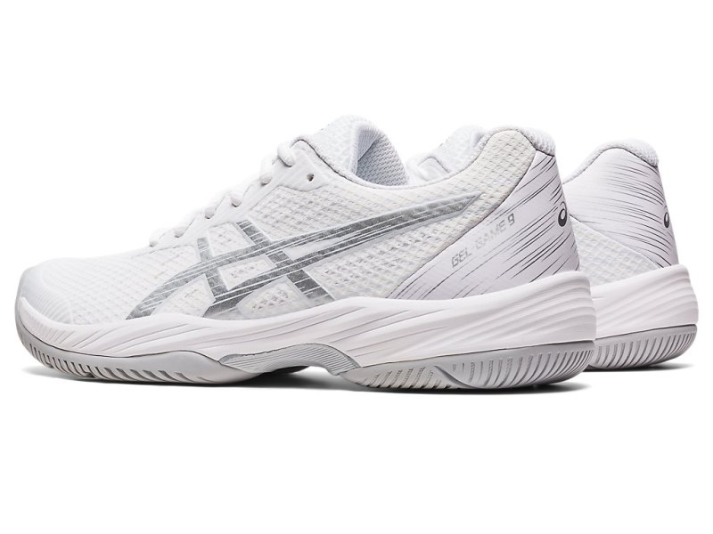 Asics Gel-game 9 Tenisiće Ženske Bijele Srebrne | RS9844-395