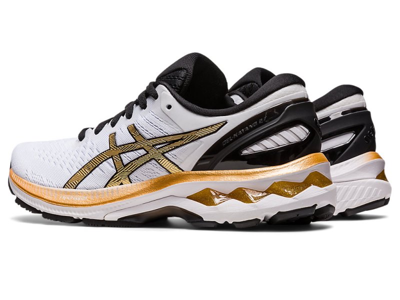 Asics Gel-kayano 27 Tenisiće Ženske Bijele Zlatne | RS6813-323