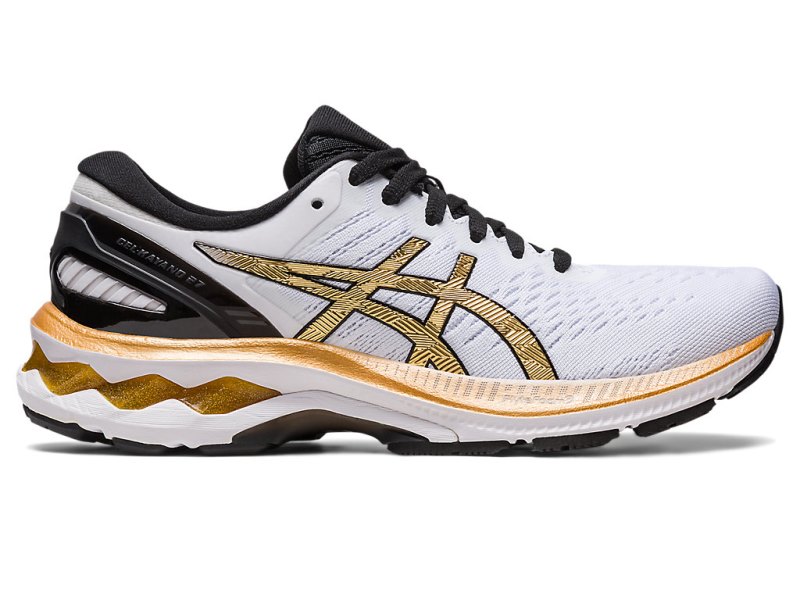 Asics Gel-kayano 27 Tenisiće Ženske Bijele Zlatne | RS6813-323