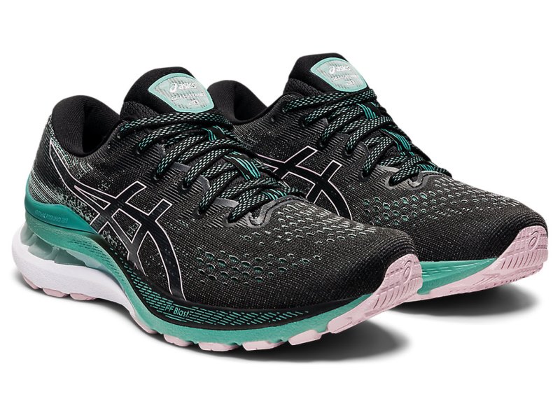 Asics Gel-kayano 28 Tenisiće Ženske Crne Maslinasto Zelene | RS7232-922