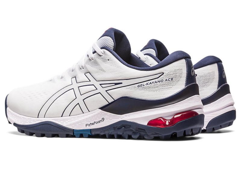 Asics Gel-kayano ACE Cipele Za Golf Muške Bijele Bijele | RS1182-076