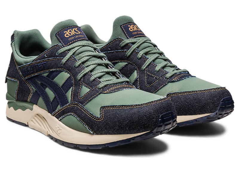 Asics Gel-lyte V Modern Patchwork Patike Ženske Crne Tamno Zelene | RS0359-052