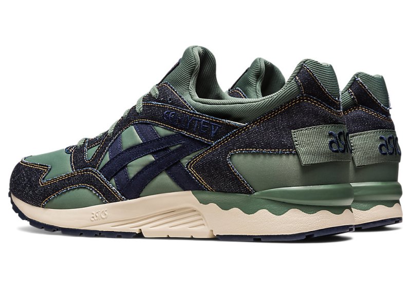 Asics Gel-lyte V Modern Patchwork Patike Ženske Crne Tamno Zelene | RS0359-052