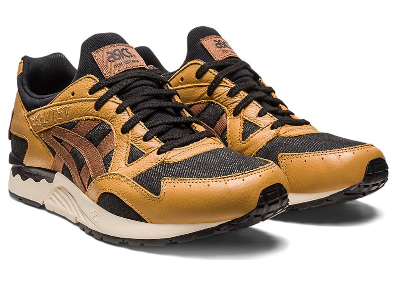 Asics Gel-lyte V Modern Patchwork Patike Muške Zlatne Crne | RS5221-900