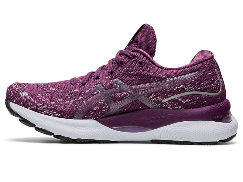 Asics Gel-nimbus 24 Mk Tenisiće Ženske Tamno Ljubičaste Roze | RS5222-713