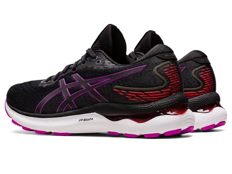 Asics Gel-nimbus 24 Tenisiće Ženske Crne Ljubičaste | RS3278-869