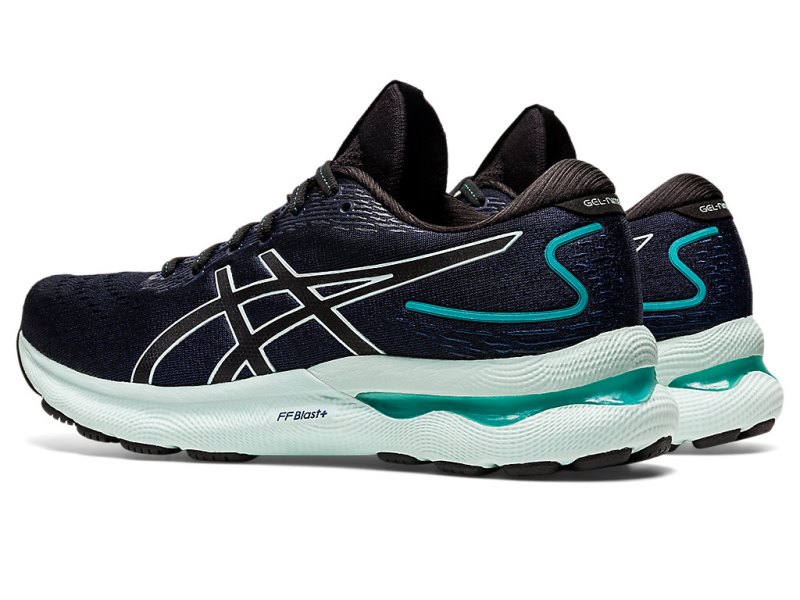 Asics Gel-nimbus 24 Tenisiće Ženske Crne Svijetlo Plave | RS5998-061