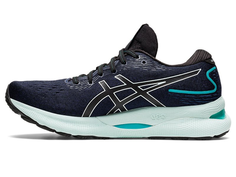 Asics Gel-nimbus 24 Tenisiće Ženske Crne Svijetlo Plave | RS5998-061