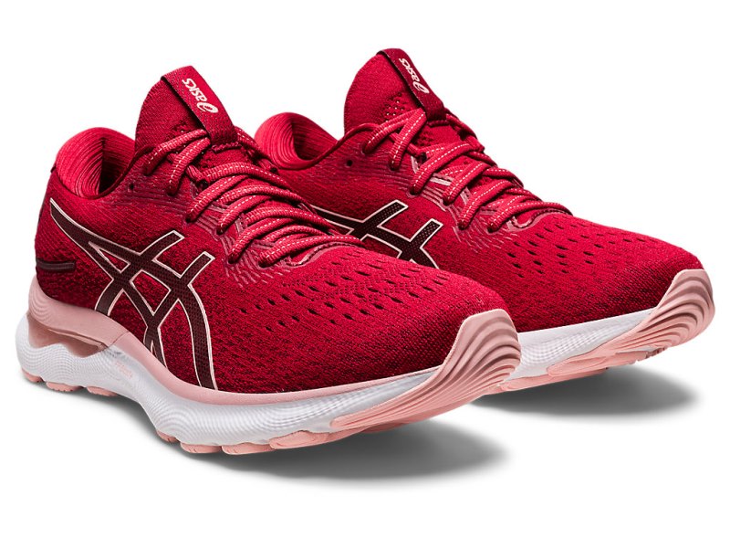 Asics Gel-nimbus 24 Tenisiće Ženske Tamno Crvene Roze | RS0954-262